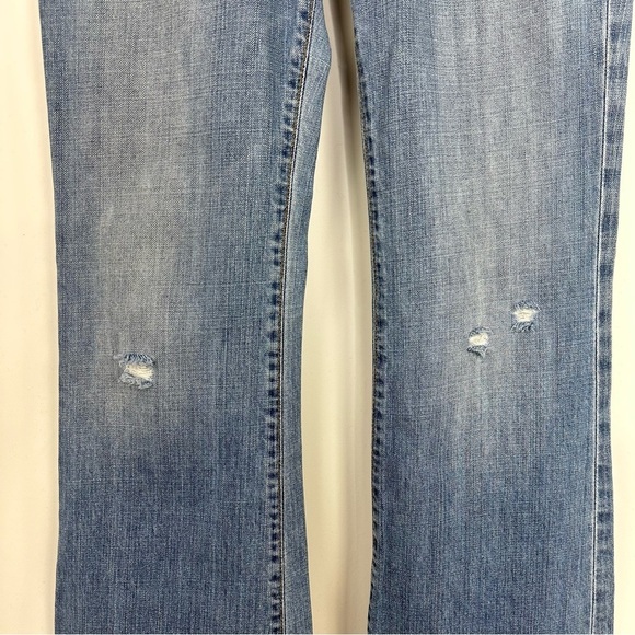 AG Adriano Goldschmied the Indulge Light Wash Distressed Bootcut Denim Jeans 29R - Picture 3 of 11